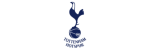 Tottenham Hotspur football club crest featuring a cockerel standing on a football